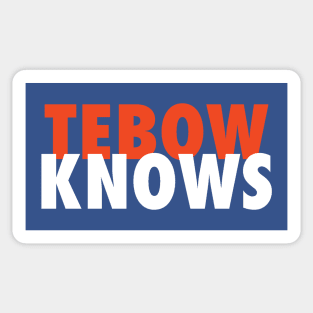 Tebow Knows Sticker